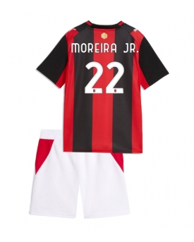 Billige Fotballdrakt AC Milan Diego Moreira #22 Replika Hjemmedraktsett Barn 2026-27 Kortermet (med bukser)